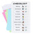 PIQOLA Chore Chart, Reusable Checklist Board Planning Board, Upgraded Task Tracker Routine Chart for Kids (Checklist)