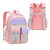 ZHANAO Star-Print Backpack for Girls Primary Students Bookbag Elementary Cute Student School Bag