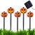 Pumpkin Lights Halloween Decorations Outdoor Solar Garden Lights Pathway Lights with 4 Pumpkin Stakes Lights and 1pc Solar Panel Light up Pumpkin for Walkway Yard Driveway Lawn Garden Decor Style1