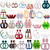 Duufin 32 Pairs Acrylic Earrings Bulk Statement Earrings for Women Acrylic Hoop Earring Mottled Resin Drop Dangle Earrings Polygonal Bohemian Earrings