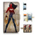 ( For iPod Touch 6 / iTouch 6 ) Flip Wallet Case Cover and Screen Protector Bundle A20308 Wonder Woman Super Hero
