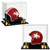 Qunclay 2 Pcs Mini Helmet Display Case with Black Acrylic Base Clear Football Mini Helmet Free Standing Display Cases Hat Display Case for Helmet Collection Sports Memorabilia Toy Gifts Souvenirs