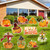 Bucherry 10 Pcs Fall Yard Stakes Pumpkin Yard Signs Thanksgiving Outdoor Decorations Fall Harvest Autumn Yard Decorations Halloween Yard Lawn Walkway Decorations Signs (Cross)
