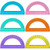 100 Pieces Math Protractors Bulk Plastic Protractors 180 Degrees 6 Inch Translucent Protractors for Geometry, Angle Measurement, Kids Students School Supplies