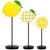 3 Pcs Summer Lemon Wood Table Sign Standing Wooden Lemon Tabletop Home Decor Rustic Wooden Tabletop Centerpiece Fresh Lemonade Tall Standing Block Decorations for Farmhouse Rustic Kitchen Table