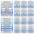 Kosiz 6 Sets Self Adhesive Presentation Science Subtitles Science Fair Display Boards Labels Science Fair Board Supplies Science Fair Titles for Classroom, 14 Titles, 1.4 x 8.7 In (Blue Series Colors)
