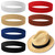 6 Pieces Stretchable Hat Band Hat Bands for Women Cowboy Hat Band for Men Fedora Panama Straw Hat Accessories, 6 Colors (Vivid Colors, Brief)