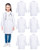 Taiyin 6 Pcs Doctor Coat Costume for Kids Lab Coat Unisex Doctor Toddler Costume for Boys and Girls Cosplay School Uniform(XS Size)