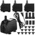 4 Pieces Fountain Pump 158 GPH Fish Tank Pump Small Pond Pump (10W 600L/H) Electric Submersible Water Pump with 5ft Power Cord for Pond Water Feature Aquariums Hydroponics Indoor Outdoor Fountain