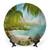 LIGUTARS Decorative Plates, Tropical Print Ornament, Exotic Beach Palms, 6 Inch, Kitchen Wall Decor, Multicolor