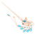 FOMIYES rhinestone hair clip chinese decor rhinestone fringe trim Vintage Hair Pin Rhinestone Hair Chopstick Retro Hair Fork Hairpin Hair Stick Hair Accessories Peacock clockwork Miss
