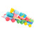 TOYANDONA 1 Set Shape Matching Train Toy Wooden Train Assembled Toy Building Blocks Train Early Education Toys Train Building Blocks