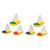 BESTOYARD 2 Sets 3pcs Bathtub Sailing Boat boy Toys Boat Water Toys Pool Toys Float Row Toys Toddler Toy Plastic Sailing Boats Sailing Boats for Kids Mates Boat Child Bulk Aircraft Carrier