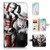 ( For Samsung S7 Edge , Galaxy S7 Edge ) Flip Wallet Case Cover & Screen Protector Bundle - A8600 Harley Quinn