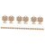 BESTOYARD 30 pcs Double Decorative Wood Chips Wooden Christmas Ornaments for Crafts Wooden Shapes for Crafts Wooden Ornaments Christmas Decor Xmas Blanks Billet Rope Double Layer 7c