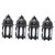 VOSAREA 4 pcs Taper Candles Glass Candle Holder Bird cage Decor Hanging Moroccan Lantern Indoor Outdoor Candle Holder Outdoor Lanterns Decorate Candle Cup Hanging Lantern The Tree Ornament