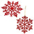 BESTOYARD 48 Pcs Snowflake Christmas Tree Hangings Ornaments Xmas Tree Decoration Xmas Tree Ornaments Christmas Party Decor Christmas Decor Christmas Tree Ornaments Plastic Winter Icicle