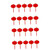 DOITOOL 50 pcs Garland Decor Chinese Lanterns Mini Lantern Outdoor Decor Hanging Lantern Shades Mini Spring Festival Lantern Spring Festival Hanging Decor Chinese Style Lantern Light 3D