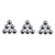 Abaodam 54 pcs disco ball bauble bar mirror ball silver Glass Ball Cake Decoration prom decorations cake decorations cake toppers reflective ball mirror disco ball display wedding ball lob