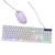 UKCOCO 1 Set Keyboard Set Computer Keyboard Computer Mouse LED kit Mechanical Keyboard Light Keyboard and Wired Keyboard abs White Computer Backlit Keyboard Gaming Mouse Luminous Mouse