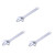 DOITOOL Adjustable Spanner 3pcs Adjustable Wrench Spanner Tool Spanner Wrench Live Wrench Tools for Manual Multi-function Wrench Repair Tools