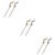FOMIYES 6 pcs diamond hair accessory hairpin rhinestone headpiece girls hair accessories girls hair clips chopsticks for hair vintage hair chopsticks hair sticks for hair girls hair pin