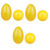 ERINGOGO 6 pcs Orf Sand Egg infant rattle wood baby kids Kids Egg Shakers easter eggs halloween shakers musical instruments Wooden Eggs Shakers Musical Hitting Eggs gourd Raqqa