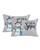 Winter Christmas Snowman Throw Pillows Pillow Covers for Couch 12x20 Set of 2 Outdoor/Indoor Linen Throw Pillow Covers Decorative Cushion Case Pillow Cases for Sofa Car Bedroom, Snowflake Grey