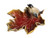 Creative Co-Op Small Maple Leaf Dish with Bird