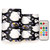 Halloween Stars Ghosts Flameless Candles Battery Operated Candles with Remote LED Candles Flickering Tea Lights Electric Candles with Timer for Wedding Halloween Christmas Set of 2, D 3" x H 4" 5"