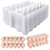 Plastic Egg Cartons Bulk, 36 Packs Empty Clear Plastic Egg Carton Holds Up to 12 Eggs, Reusable Chicken Egg Tray Holders for Family Pasture Chicken Farm, Business Market Display, Storage
