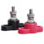 Ampper 1/4" Single Stud Battery Junction Posts Block, Heavy Duty Power and Ground Junction Block Power Distribution Studs Terminal Kit, Pack of 2 (Red and Black)
