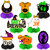 8pcs A Baby is Brewing Halloween Table Centerpiece, A Baby is Brewing Baby Shower Decorations Black Purple Ghost Witch Halloween Honeycomb Centerpieces for Gender Reveal Baptism Party cocomigo