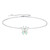 SILVERCUTE Opal Anklets for Women, 925 Sterling Silver Chain Ankle Bracelet October Birthstone Butterfly Anklets Adjustable