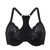 DELIMIRA Women's Racerback Front Closure Plus Size Full Coverage Lace Underwire Unlined Support Bras Black 38DD