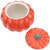 Yardwe Spaghetti Container Ceramic Pumpkin Shaped Bowl 150ml Ceramic Soup Bowl with Lid Not- Stick Ceramics Dish Dessert Fruit Soup Bowl for Steamed Egg Dessert Bakeware Plate Dish Glass Containers