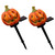 BESTOYARD 2pcs Halloween Solar Garden Lights Solar Powered Pumpkin Garden Stake Spooky Solar Lamp Security Lights Landscape Pathway Markers Lights for Halloween Patio Yard Lawn