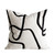 DOKOT Modern Abstract Decorative Throw Pillow Cover 18x18 inch Square Cushion Case for Home Couch Sofa