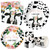 APOWBLS Cow First Birthday Decorations Girl Tableware - Cow Print 1st Birthday Party Supplies Include Paper Plates, Cups, Napkins, Holy Cow I'm One Birthday Decorations Dinnerware | Serve 24