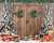 Winter Christmas Photography Backdrop Rustic Barn Wood Door Xmas Tree Snow Gifts Decorations Background Banner for Family Holiday Party Supplies Photo Studio Props 10X8FT
