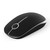VssoPlor Wireless Mouse, 2.4G Slim Portable Computer Mice with Nano Receiver for Notebook, PC, Laptop, Computer (Black and Silver)