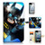 ( For iPhone 8 Plus / iPhone 7 Plus ) Flip Wallet Case Cover & Screen Protector Bundle - A21171 Batman Fly