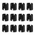 Jamiikury 12 Pairs Wire Shelf Clips, Black Shelf Lock Clips for 5/8 Inch Post Shelving, Plastic Shelving Sleeves Replacements for Wire Shelving System (24 PCS, Black)