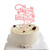Happy Birthday Cake Topper, Birthday Party Cake Decorations Supplies Acrylic Cupcake Toppers Mirrored Durable Versatile Cake Topper for Birthday Party Decoration, Pink