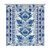 Bathroom Shower Curtains with Hooks 66x72 Inch,Blue and White Cairo Shower Curtain Waterproof Fabric Bath Shower Curtain for Bathroom Bathtubs Decoration
