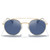 MERRY'S Retro Round Polarized Sunglasses - Unisex Double Bridge Sun Glasses