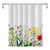 YUYASM Colorful Wildflower Shower Curtain Spring Floral Herbs Botanical Flowers Plants Garden Decor Fabric Bathroom Bath Curtains with Plastic Hooks 70x70 Inch