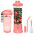 SHUNSHI Portable Blender 20 Oz, Personal Size Blender for Shakes and Smoothies with 6 Blades, Mini Small Smoothie Blender Bottles for Kitchen, Home, Travel (Pink)