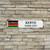 Kenya Flag Retro Metal Art Sign Customized Your City Name Street Sign Rustic Chic Style Aluminum Metal Plaque Wall Art Hanging Decor Patriotic Metal Signs Kenya for Cafe Pub Bar Man Cave 3x12in