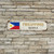 Philippines Manila Flag Metal Tin Plaque Shabby Style Aluminum Metal Plaque Wall Art Hanging Decor Country Souvenir Sign Philippines Manila Weatherproof Flag Street Sign for Cafe Pub Bar Porch 3x12in